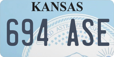 KS license plate 694ASE