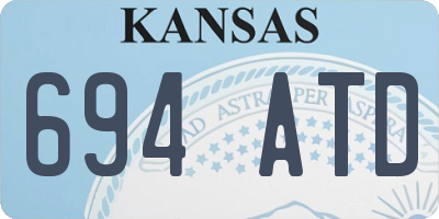 KS license plate 694ATD
