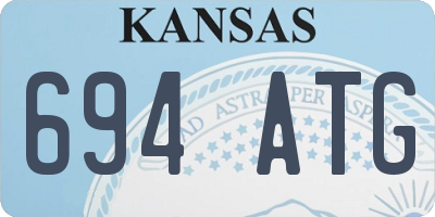 KS license plate 694ATG