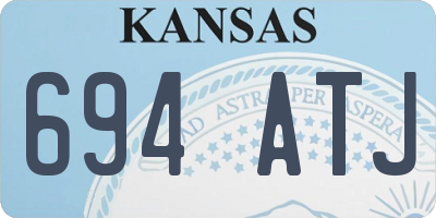 KS license plate 694ATJ