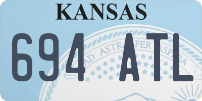 KS license plate 694ATL