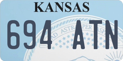 KS license plate 694ATN