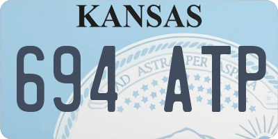 KS license plate 694ATP