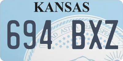 KS license plate 694BXZ