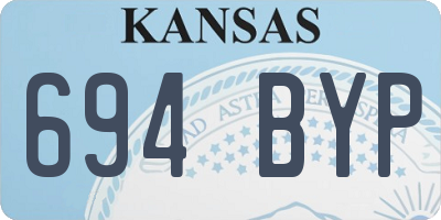 KS license plate 694BYP