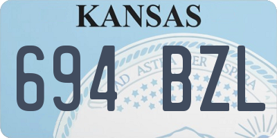 KS license plate 694BZL