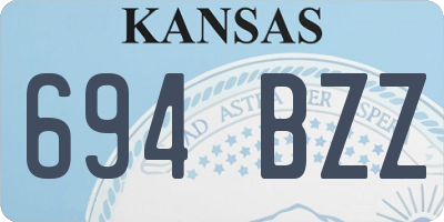 KS license plate 694BZZ