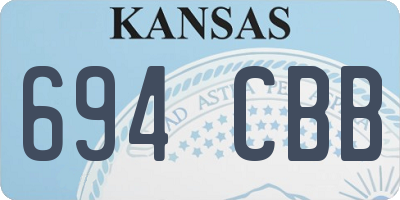 KS license plate 694CBB