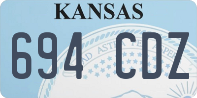 KS license plate 694CDZ