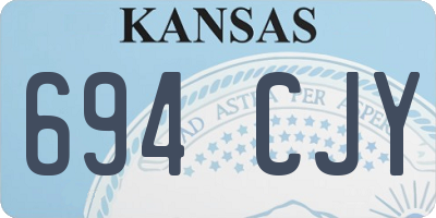 KS license plate 694CJY