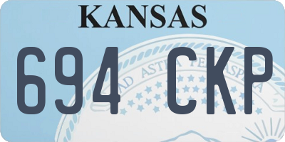 KS license plate 694CKP