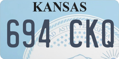 KS license plate 694CKQ