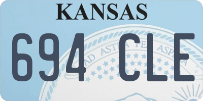 KS license plate 694CLE