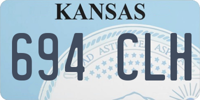 KS license plate 694CLH
