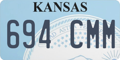 KS license plate 694CMM