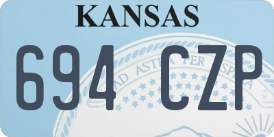 KS license plate 694CZP