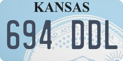 KS license plate 694DDL