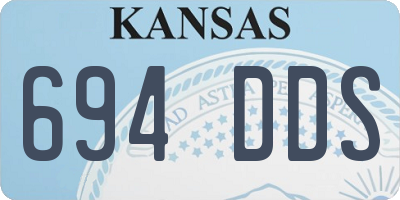 KS license plate 694DDS