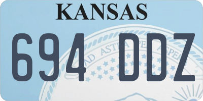 KS license plate 694DDZ