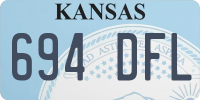 KS license plate 694DFL