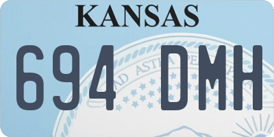 KS license plate 694DMH