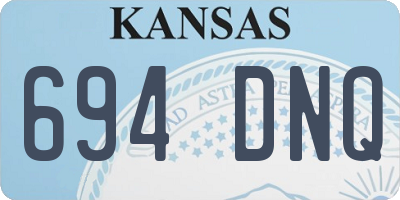 KS license plate 694DNQ