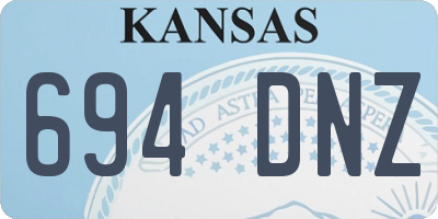KS license plate 694DNZ