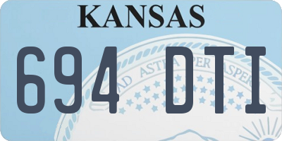 KS license plate 694DTI
