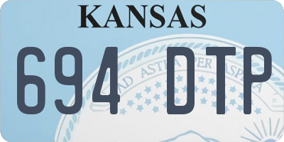 KS license plate 694DTP
