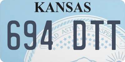 KS license plate 694DTT
