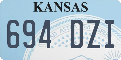 KS license plate 694DZI