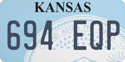 KS license plate 694EQP