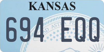 KS license plate 694EQQ