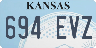 KS license plate 694EVZ
