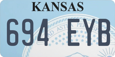 KS license plate 694EYB