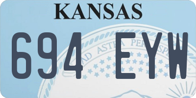 KS license plate 694EYW
