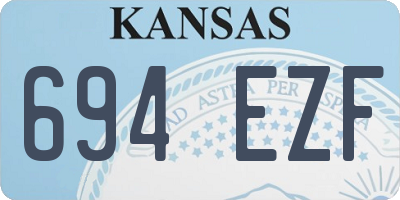 KS license plate 694EZF