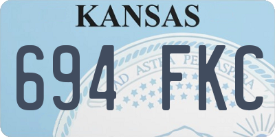 KS license plate 694FKC