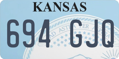 KS license plate 694GJQ