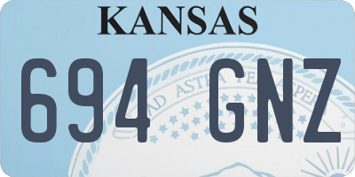 KS license plate 694GNZ