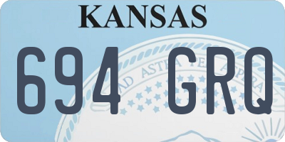 KS license plate 694GRQ
