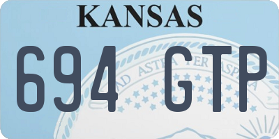 KS license plate 694GTP