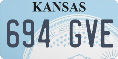 KS license plate 694GVE