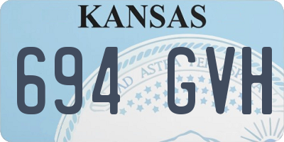 KS license plate 694GVH