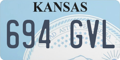 KS license plate 694GVL