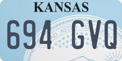 KS license plate 694GVQ
