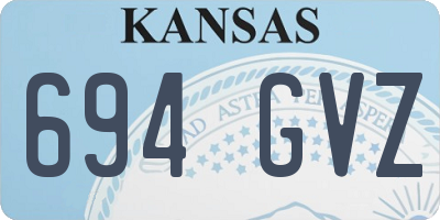 KS license plate 694GVZ