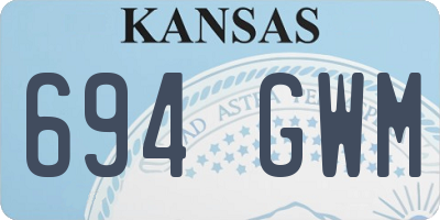 KS license plate 694GWM