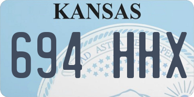 KS license plate 694HHX