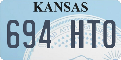KS license plate 694HTO